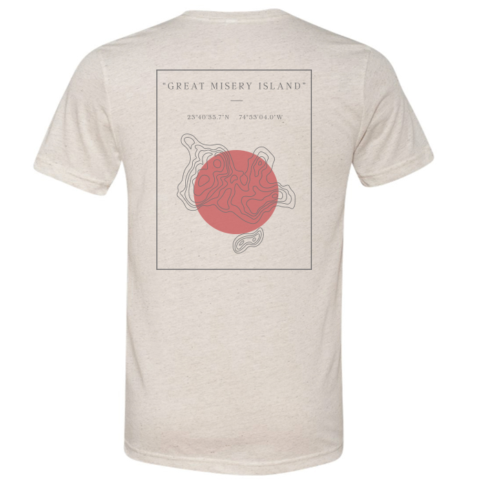 Great Misery Island in Salem, MA T Shirt With Custom Map Design